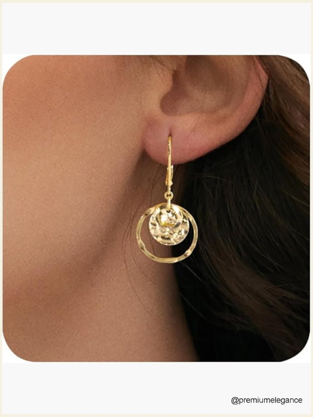925 Sterling Silver Disc Dangle Earrings Leverback Hypoallergenic Earrings